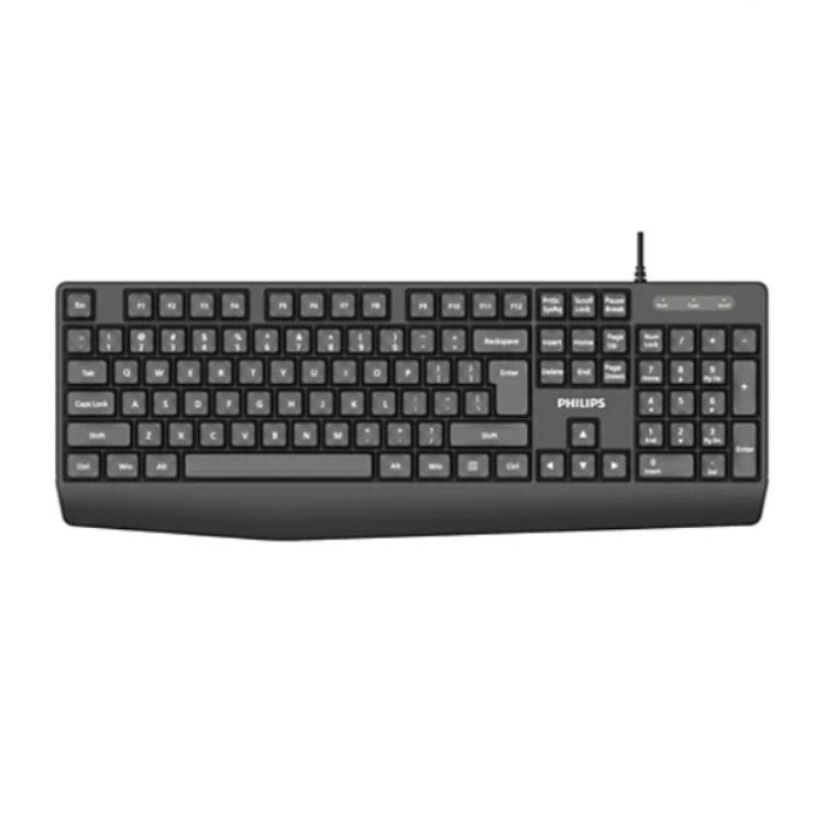 Teclado Philips Serie 2000 USB 104 Keys Negro Art.SPT6237B